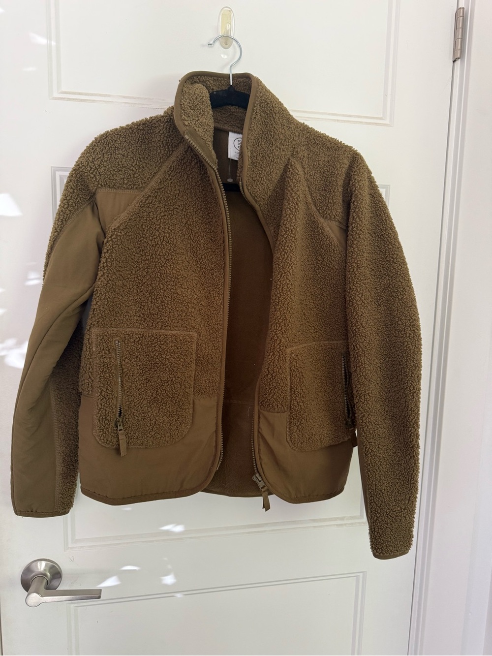 Sherpa Fleece Jacket - khaki